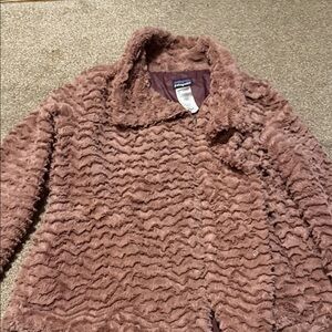 Patagonia Mauve Textured Teddy Jacket